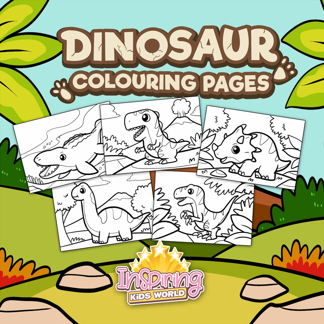 Dinosaur Colouring Pages - Inspiring Kids World