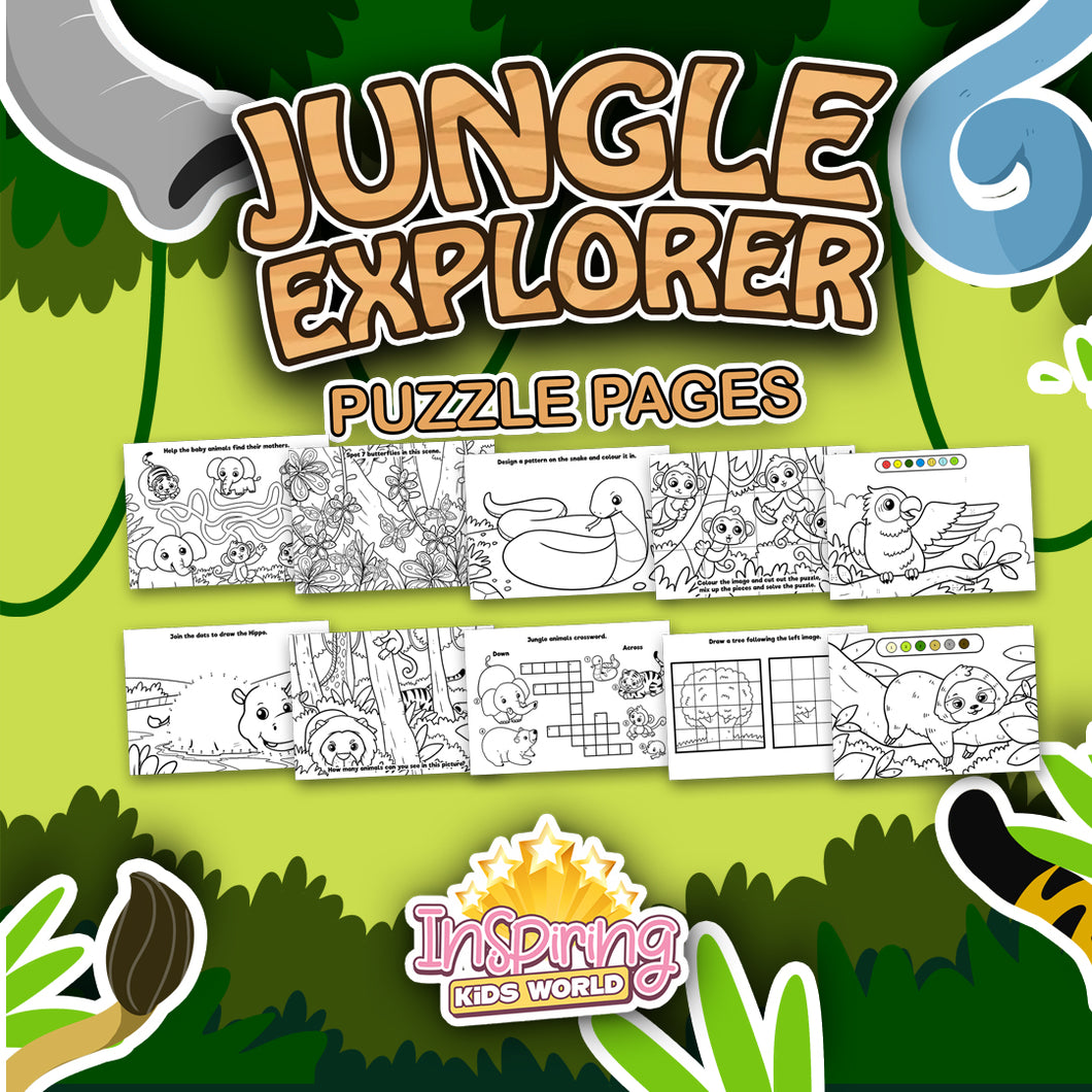 Jungle Explorer Puzzle Pages