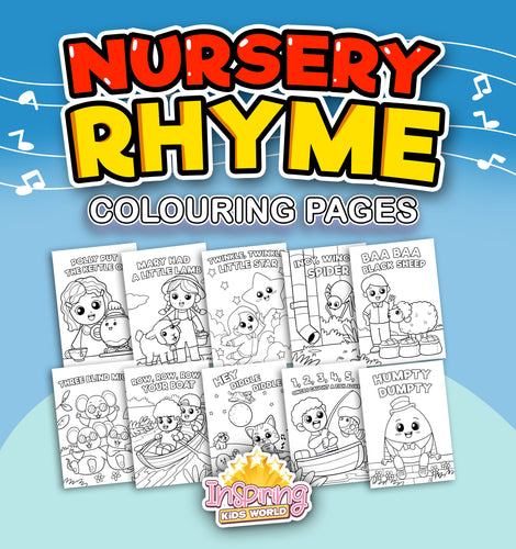 Nursery Rhyme Colouring Pages - Inspiring Kids World