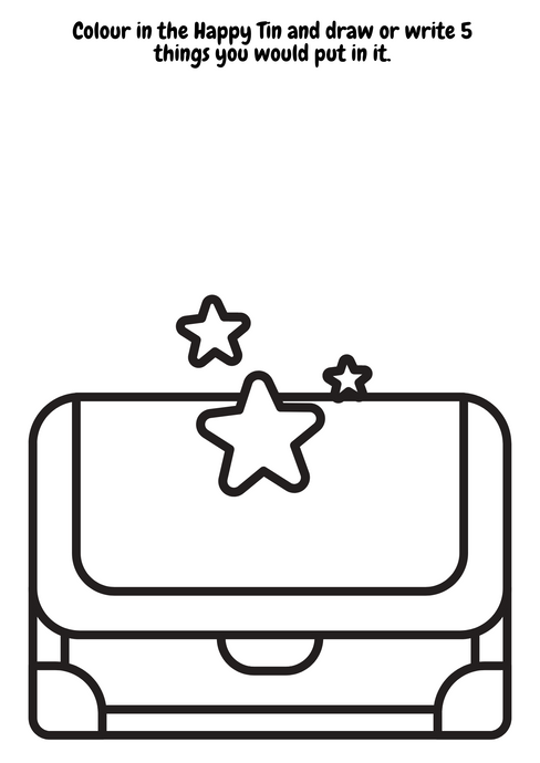 National Storyelling Week - The Worrysaurus Happy Tin activity
