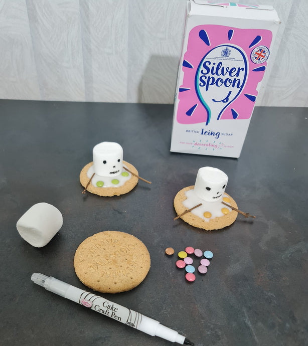 Melted Snowman Biscuits