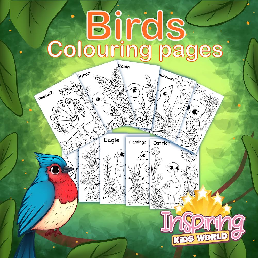 Birds Colouring Pages