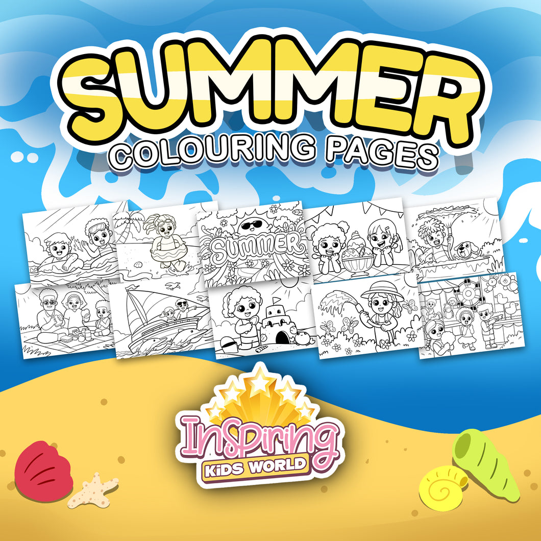 Summer Colouring Pages