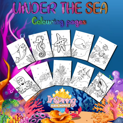 Under The Sea Colouring Pages - Inspiring Kids World