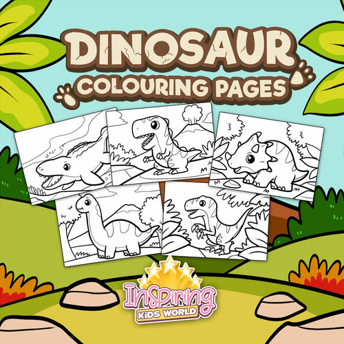 Dinosaur Colouring Pages - Inspiring Kids World