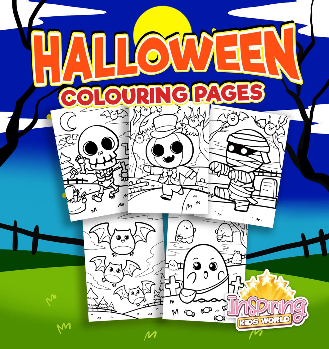 Halloween Colouring Pages - Inspiring Kids World