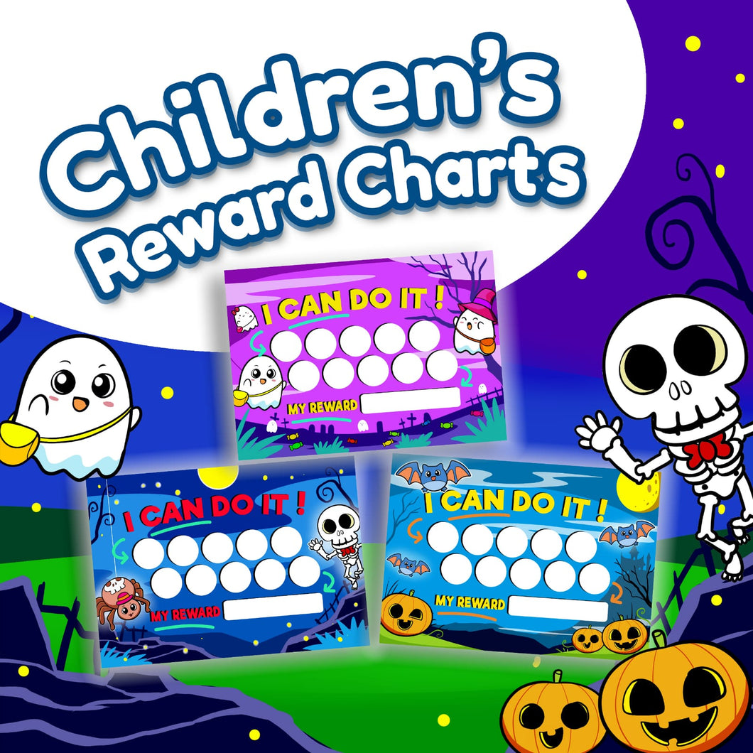 Children's Reward Charts - Halloween (Printed) - Inspiring Kids World