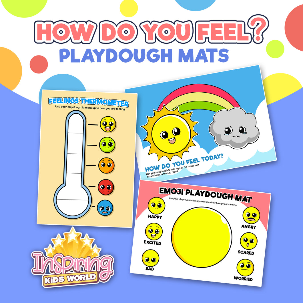 How Do You Feel? Playdough Mats - Inspiring Kids World