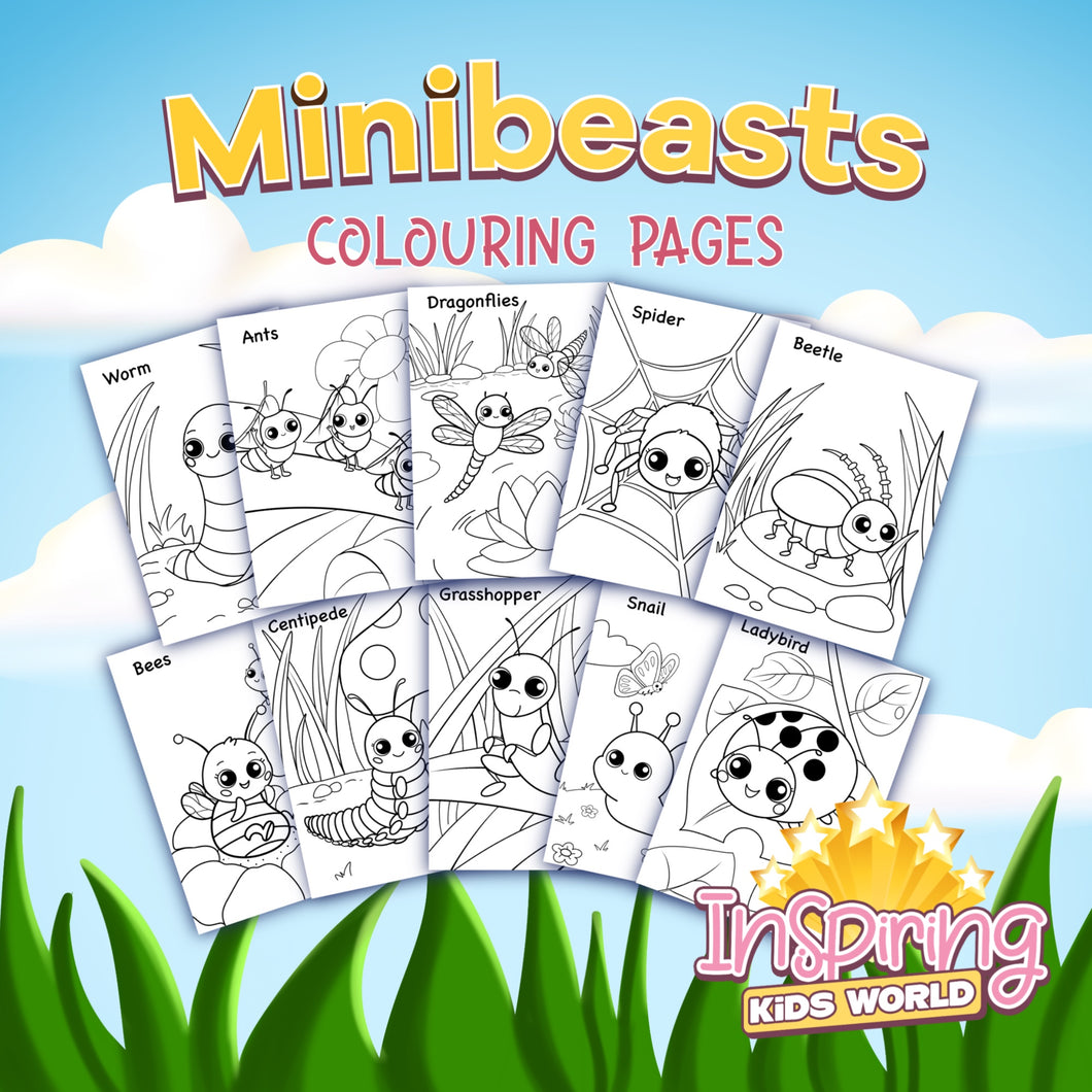 Minibeasts Colouring Pages