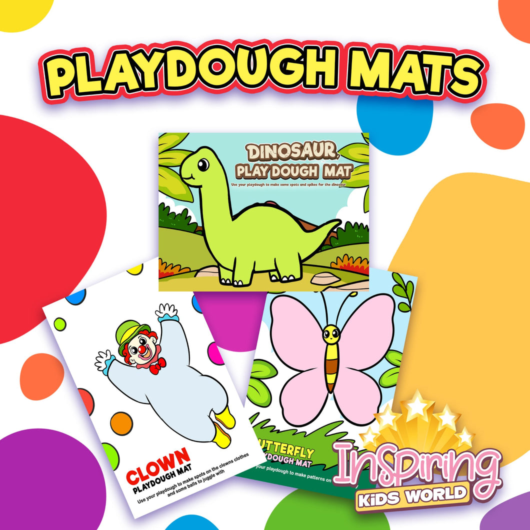 Playdough Mats (Downloadable) - Inspiring Kids World