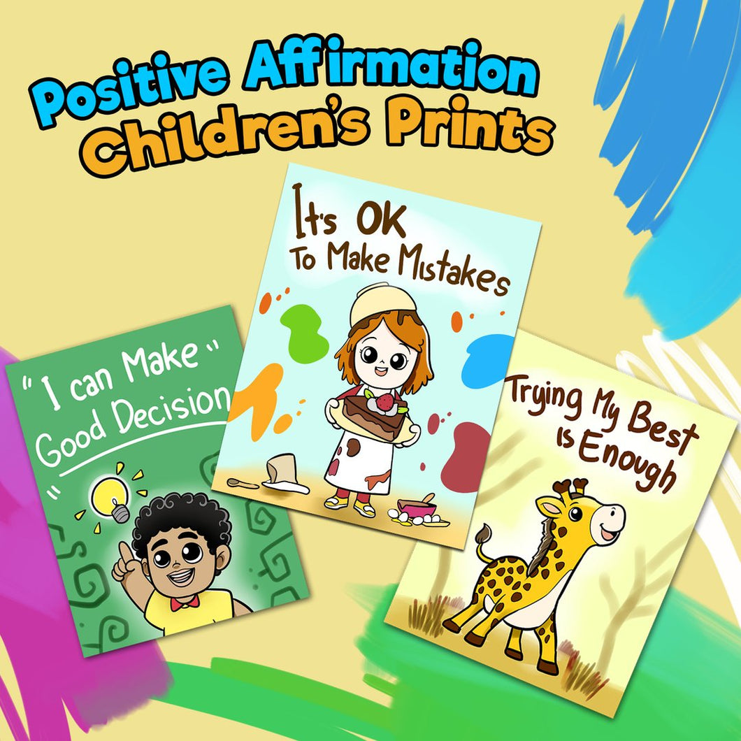 Positivity Print Collection (Downloadable) - Inspiring Kids World
