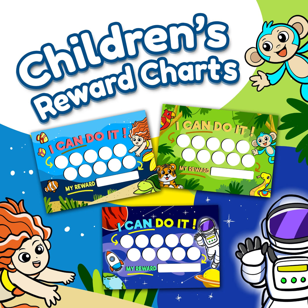 Children's Reward Charts - Explorer Set (Downloadable) - Inspiring Kids World