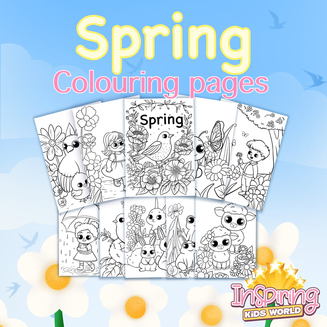 Spring Colouring Pages