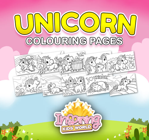 Unicorn Colouring Pages - Inspiring Kids World