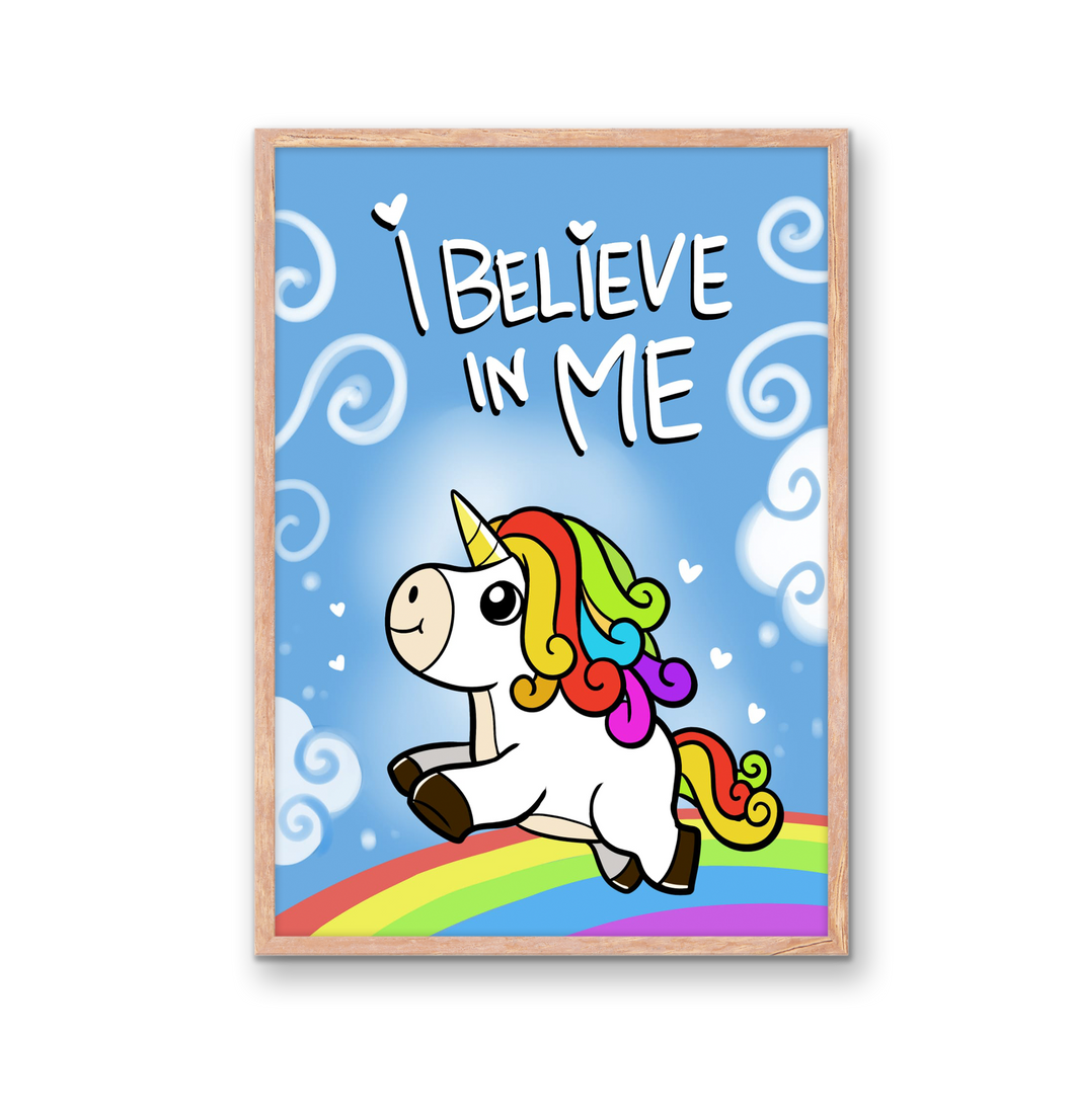 Unicorn Positivity Print - Inspiring Kids World